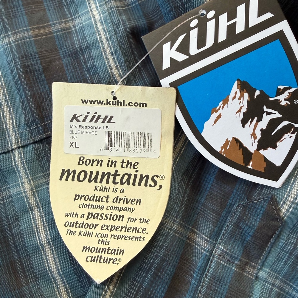 KUHL Men's Response Button Down in Blue Mirage - Picture 5 of 5